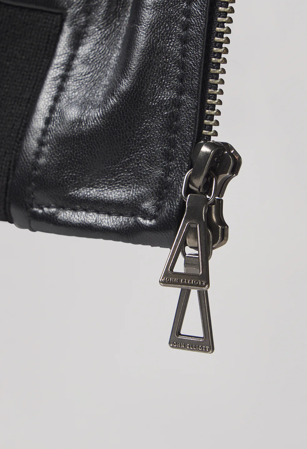 Leather Curson Bomber / Black - Image 7