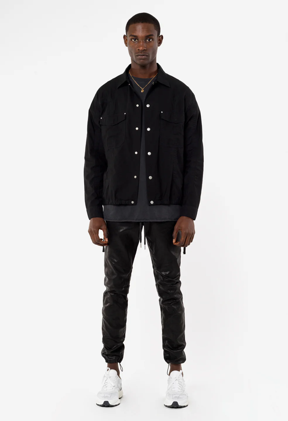 Leather Escobar Pants / Black - Image 4