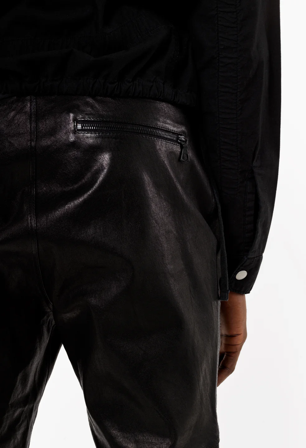 Leather Escobar Pants / Black - Image 7