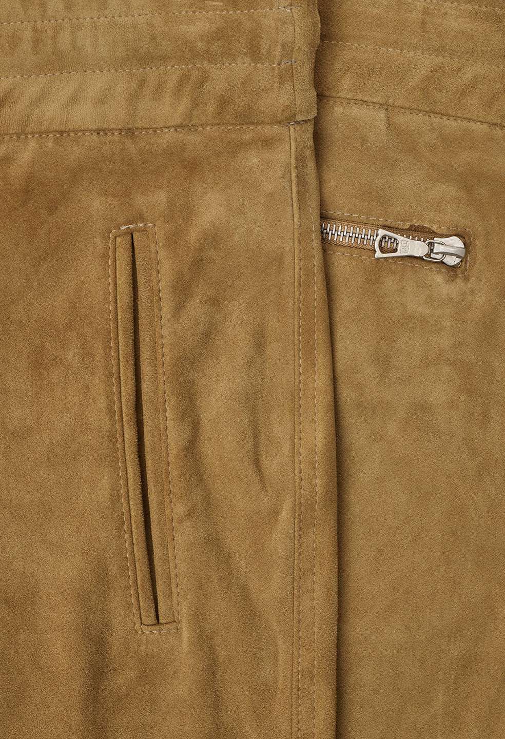 Leather Escobar Pants / Tan Suede - Image 10
