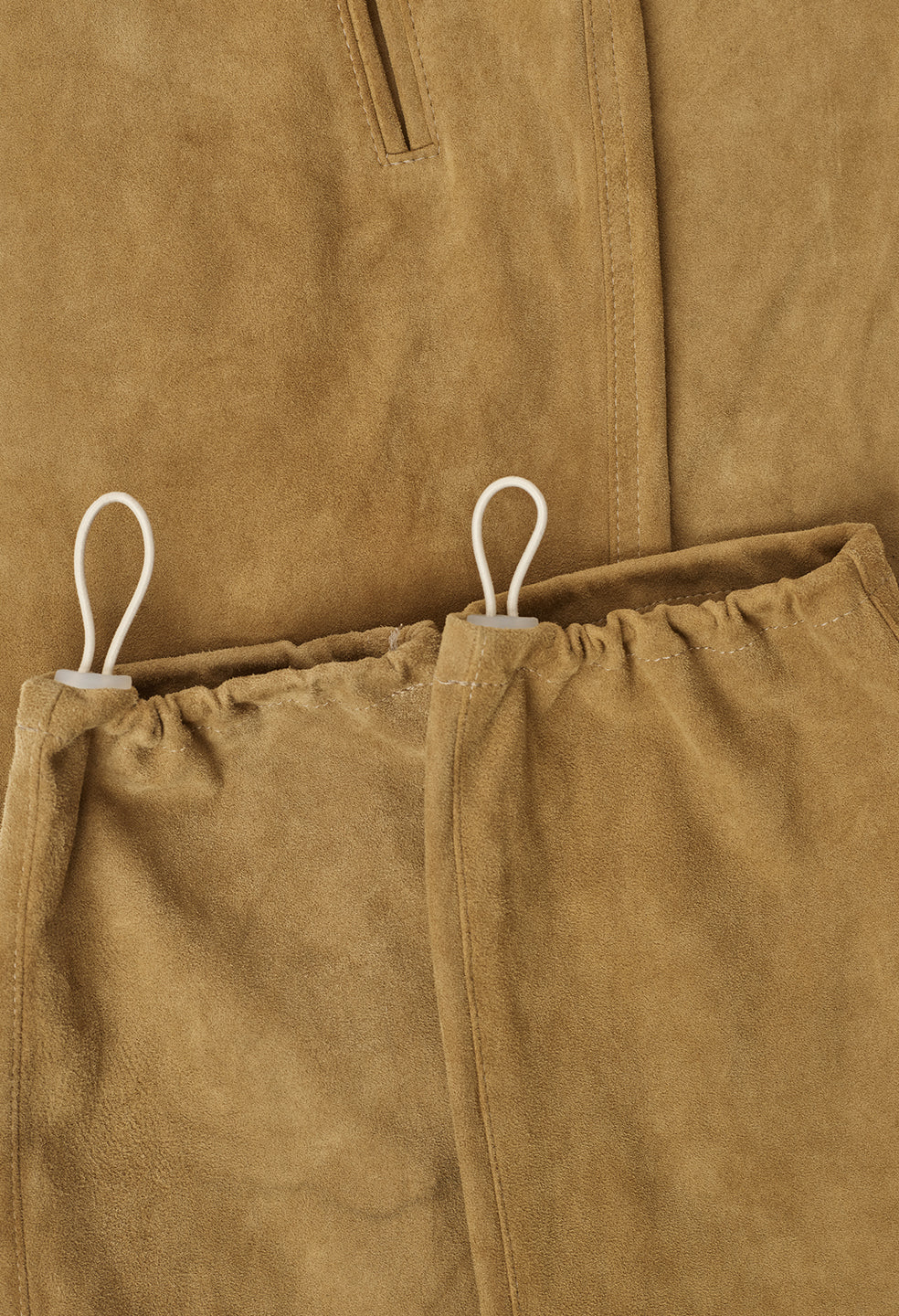 Leather Escobar Pants / Tan Suede - Image 12