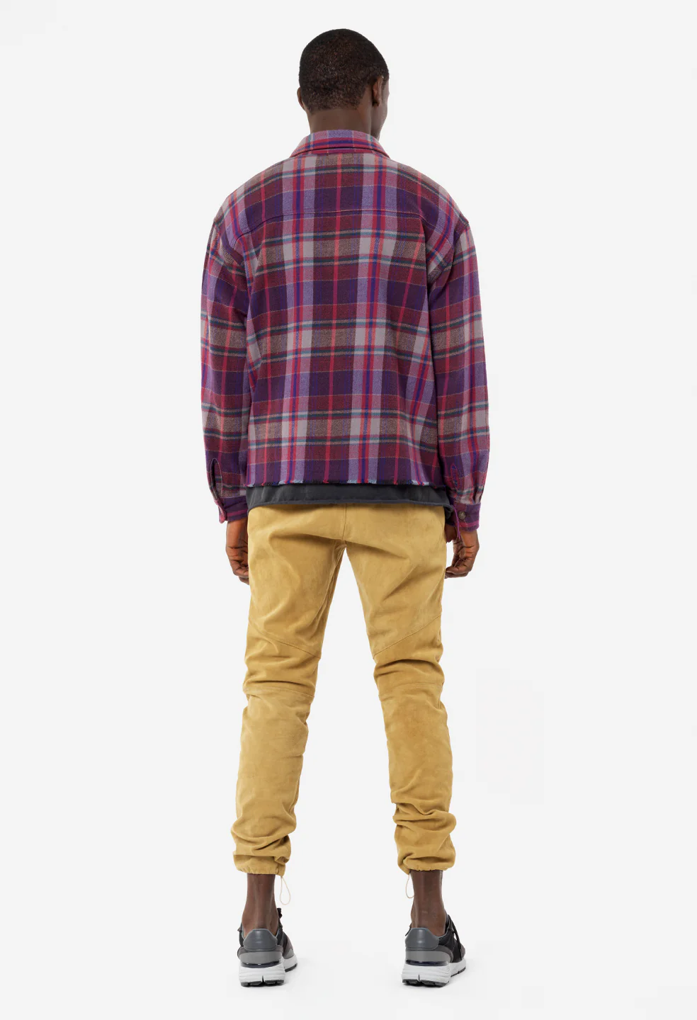 Leather Escobar Pants / Tan Suede - Image 5