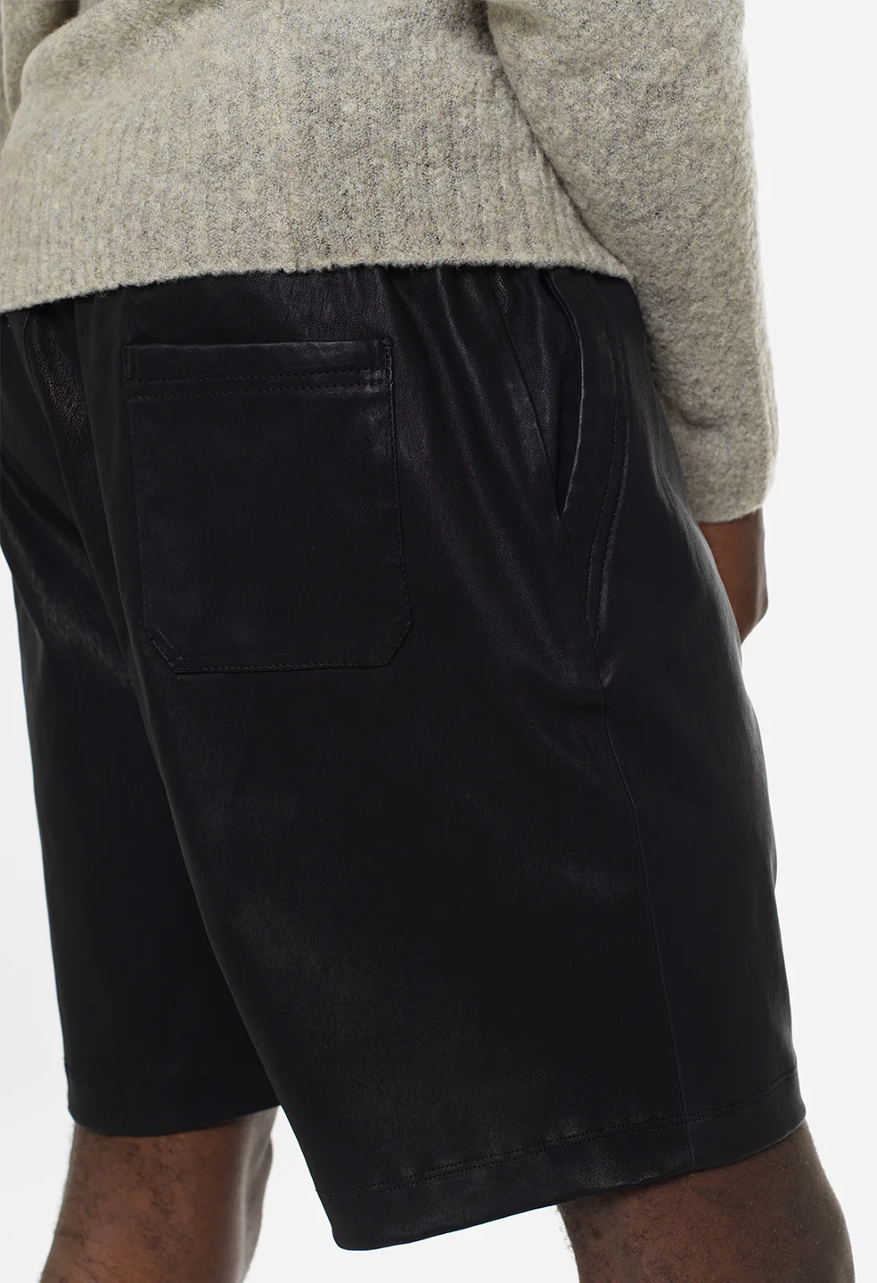 Leather LA Shorts / Black - Image 8
