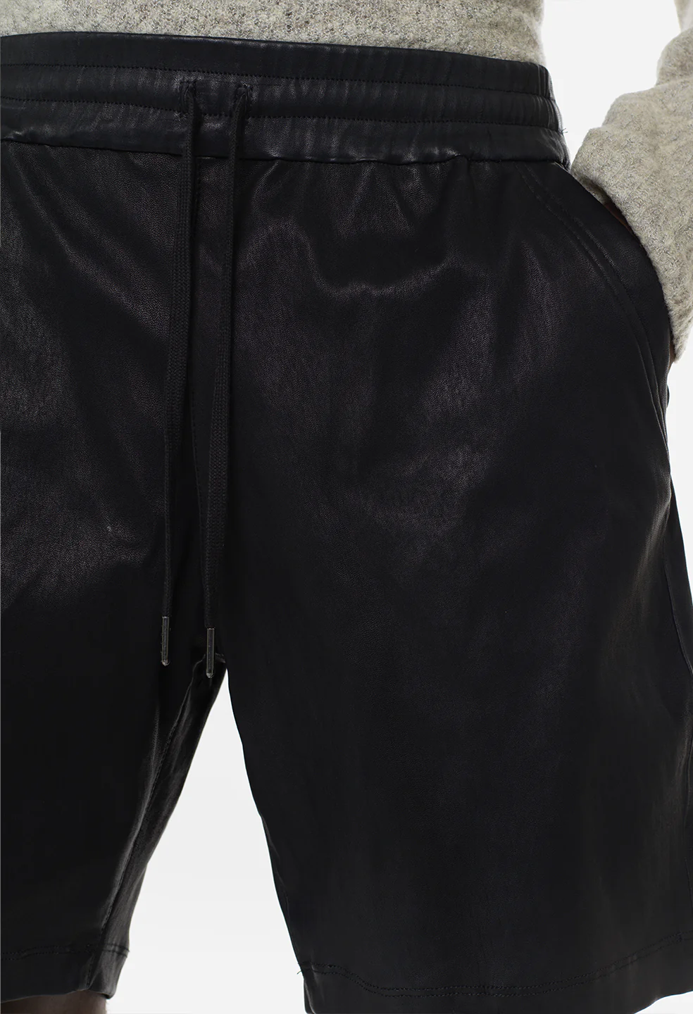 Leather LA Shorts / Black - Image 9