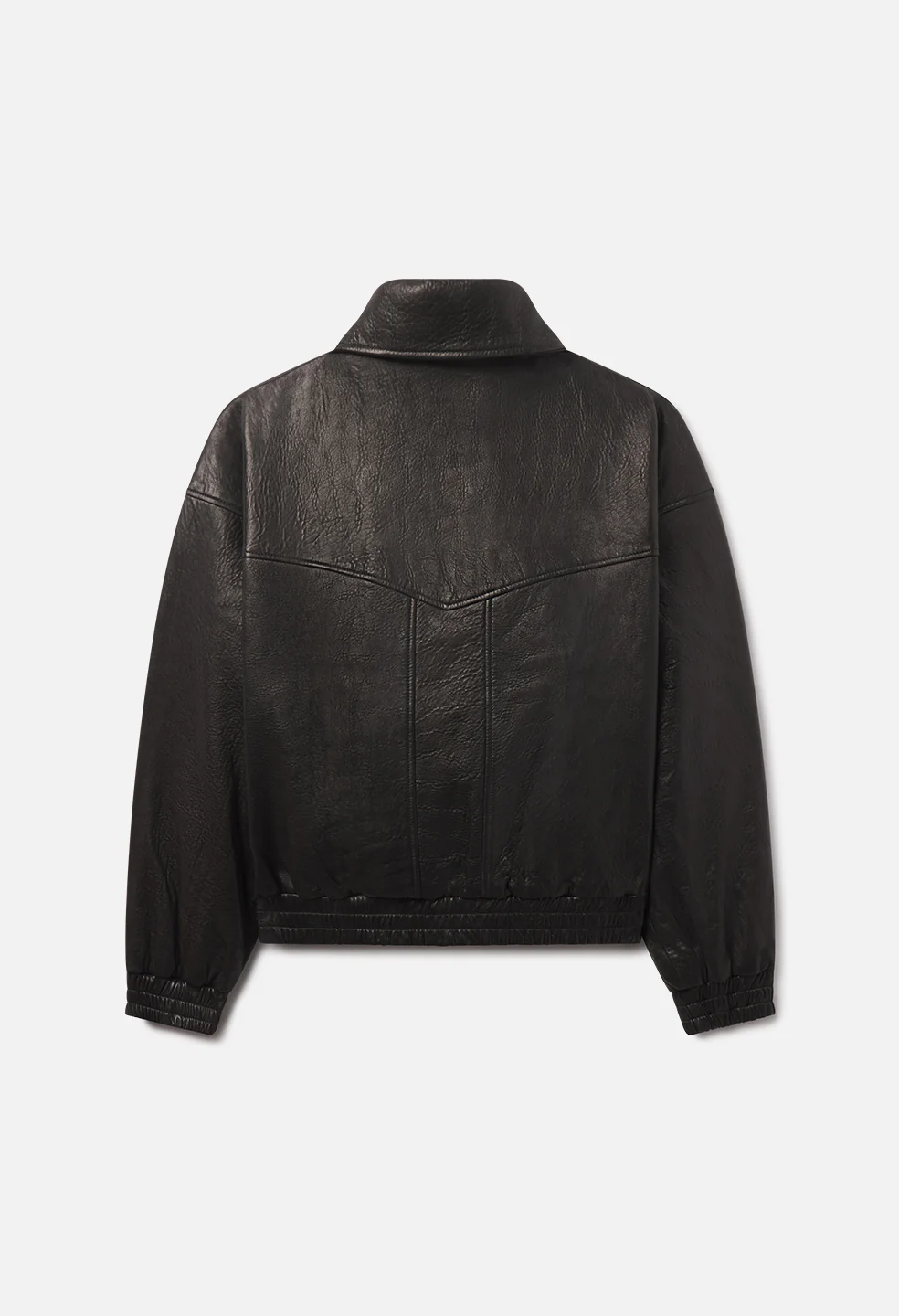Leather Lautner Jacket / Black - Image 11