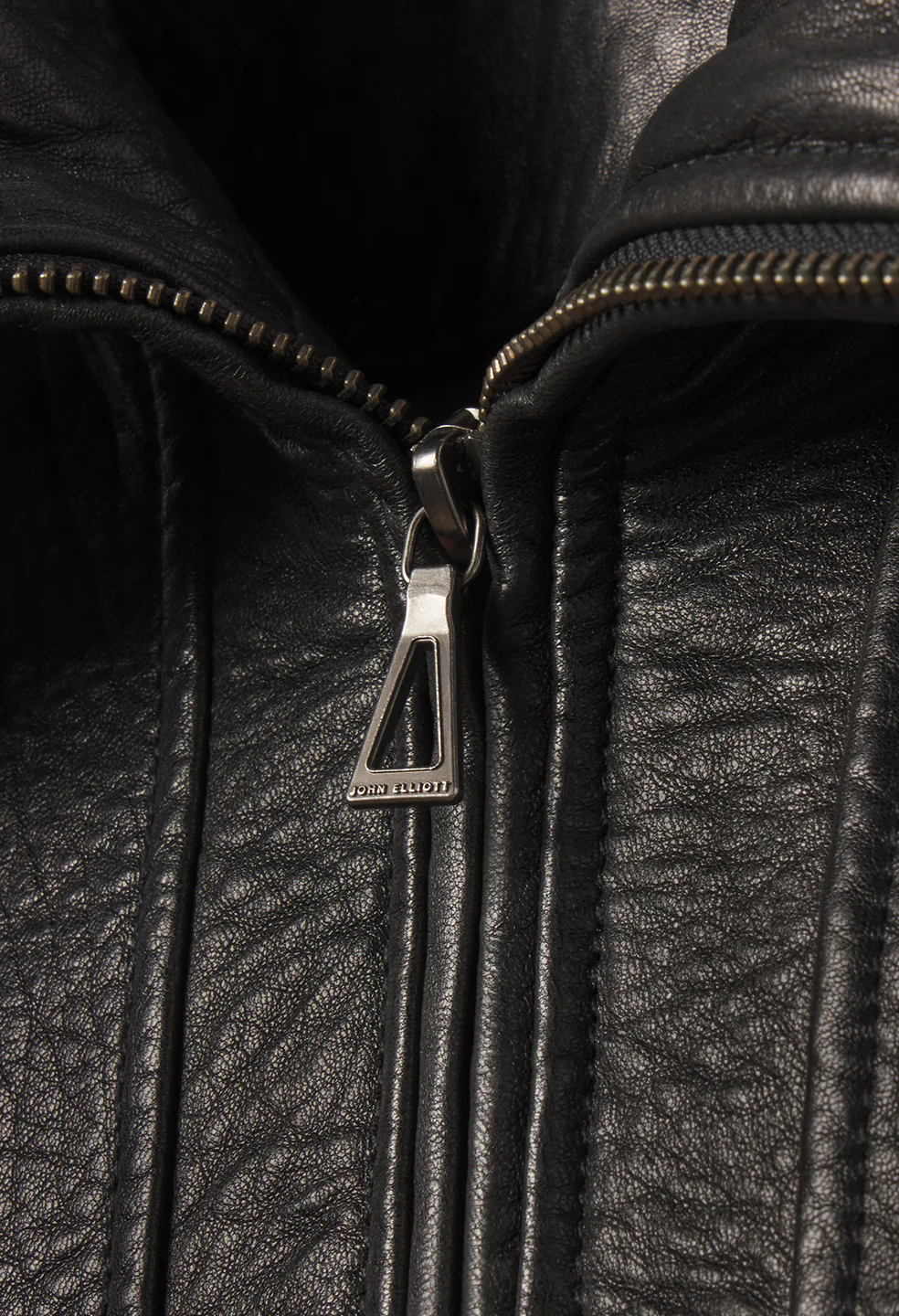 Leather Lautner Jacket / Black - Image 12