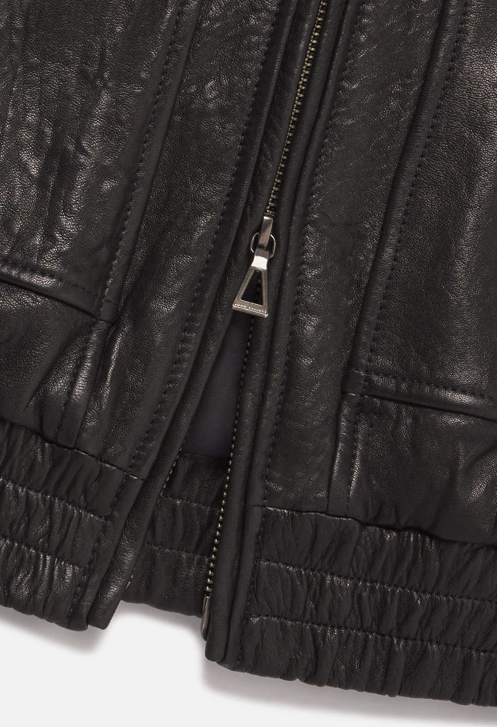 Leather Lautner Jacket / Black - Image 17