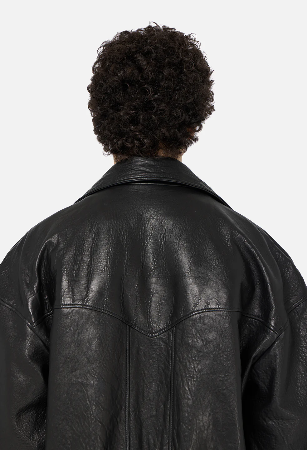 Leather Lautner Jacket / Black - Image 6