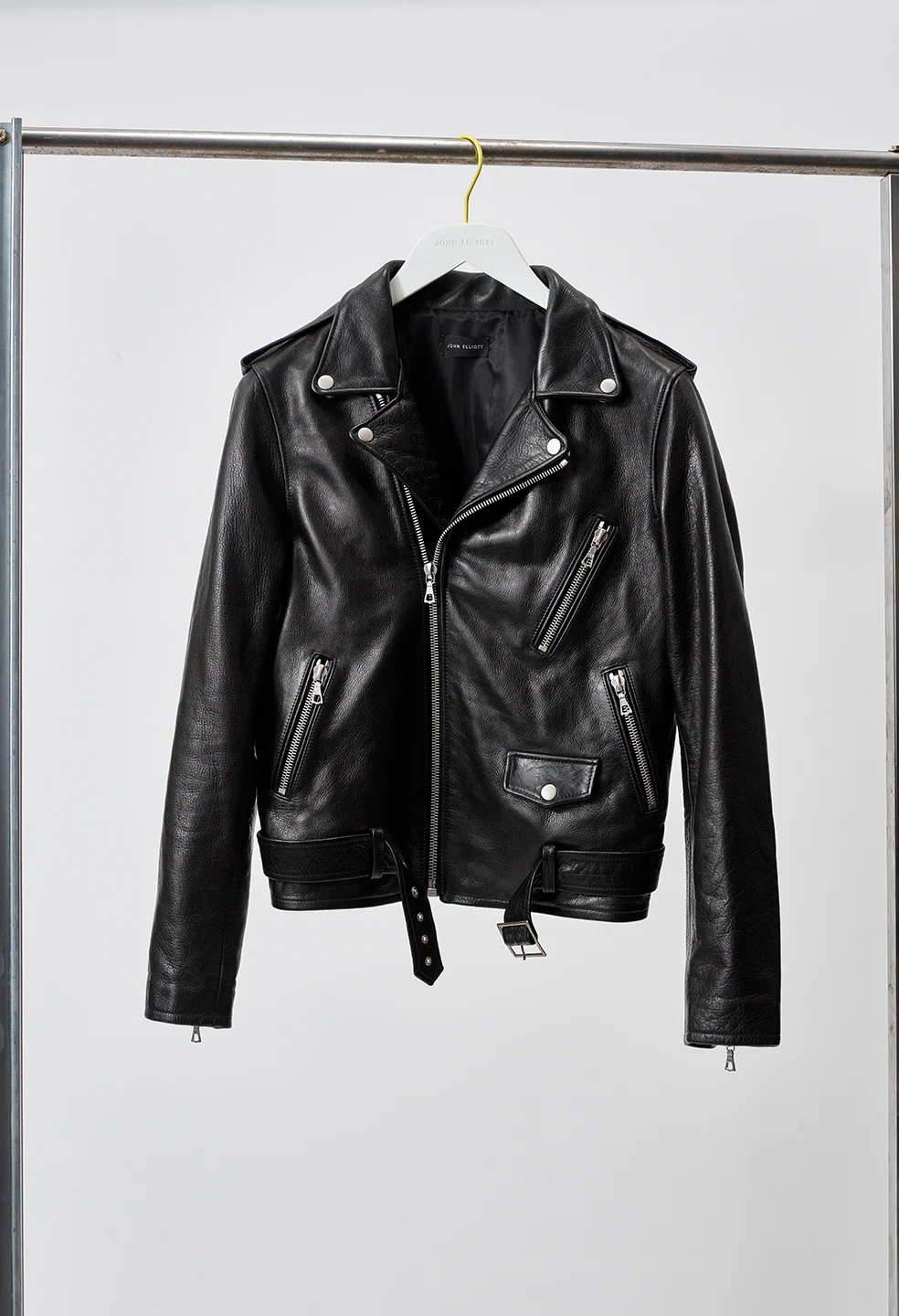 Leather Moto Jacket / Black - Image 10