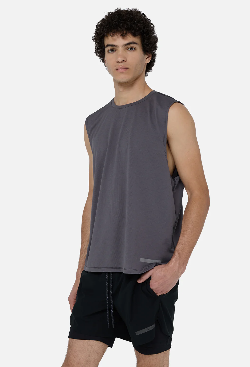 Pace Muscle Tee / Charcoal - Image 6