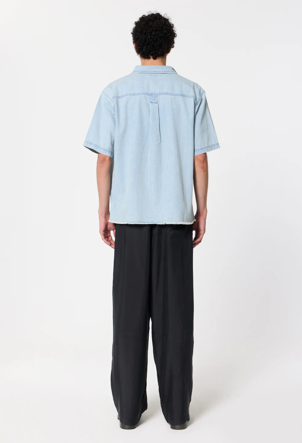 Princeton Hemi SS Shirt / Washed Indigo - Image 6