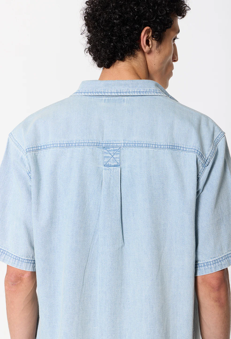Princeton Hemi SS Shirt / Washed Indigo - Image 8