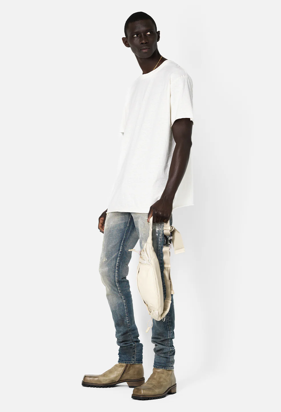 Recycled Cotton Anti-Expo Tee / Salt - Image 3