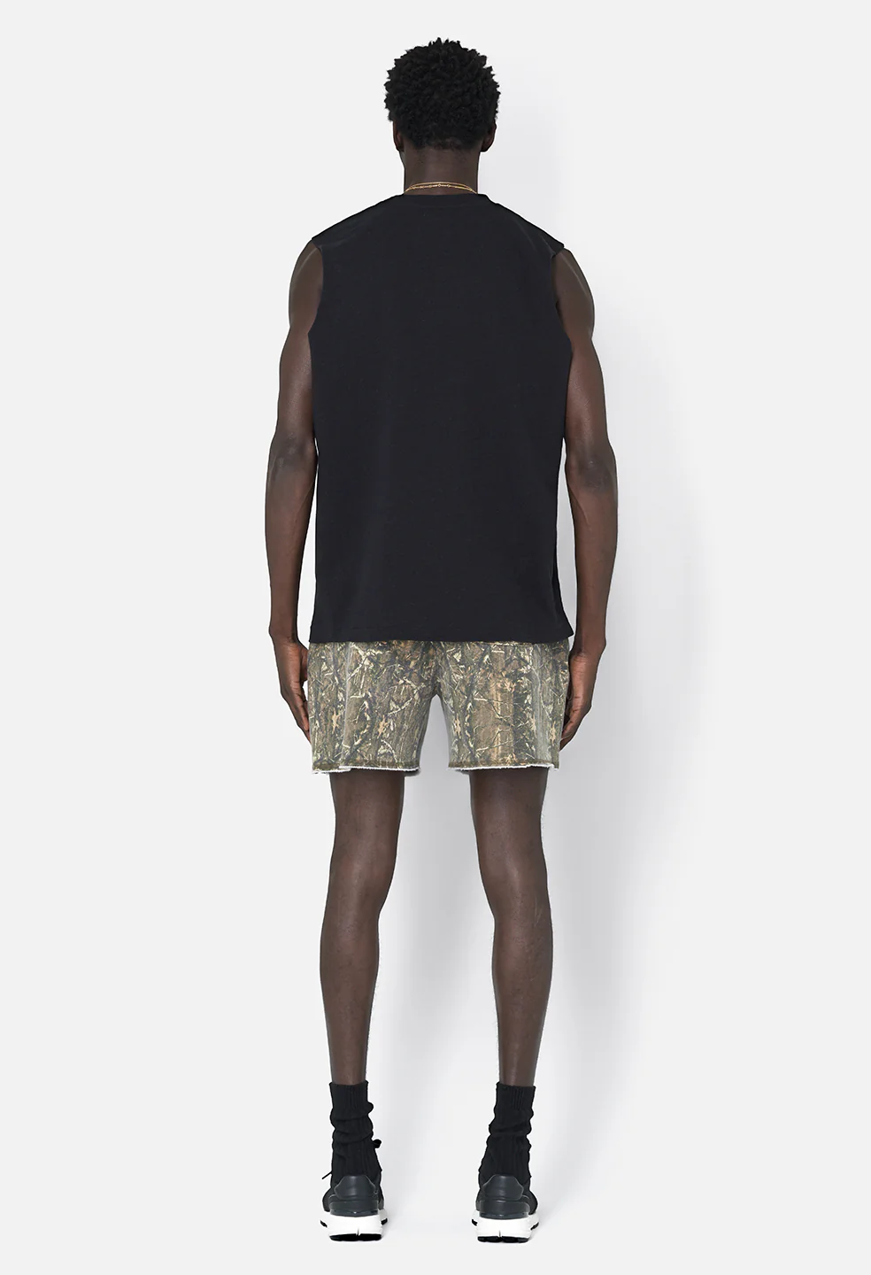 Recycled Cotton Campus Cut-Off Tee / Black - Image 6