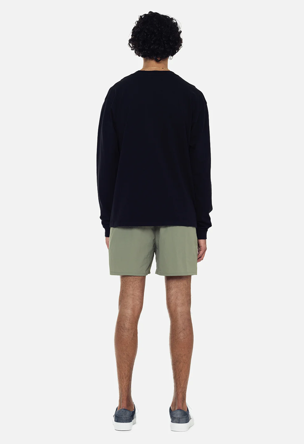 Recycled Cotton LS University Tee / Black - Image 6