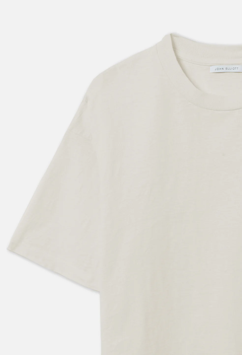 Recycled Cotton Riviera Cropped Tee / Salt - Image 3