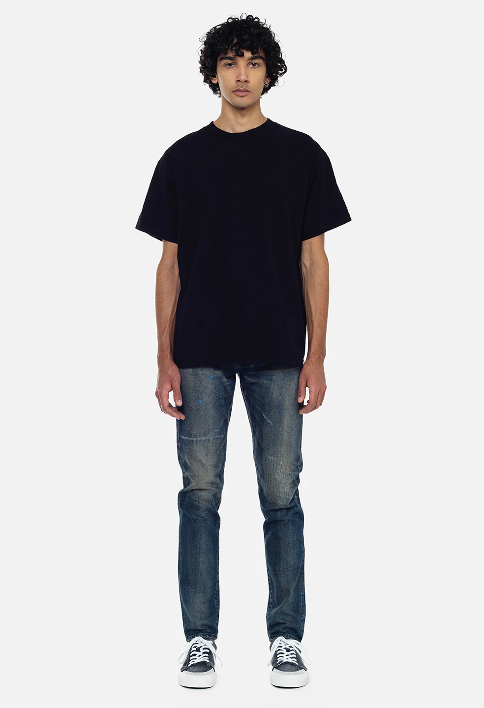 Recycled Cotton University Tee / Black - Image 3