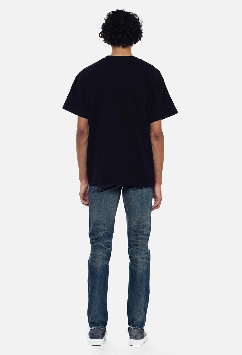Recycled Cotton University Tee / Black - Image 5