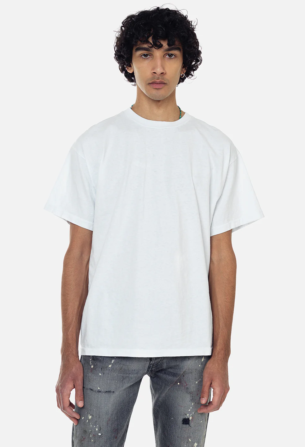 Recycled Cotton University Tee / White - Image 3
