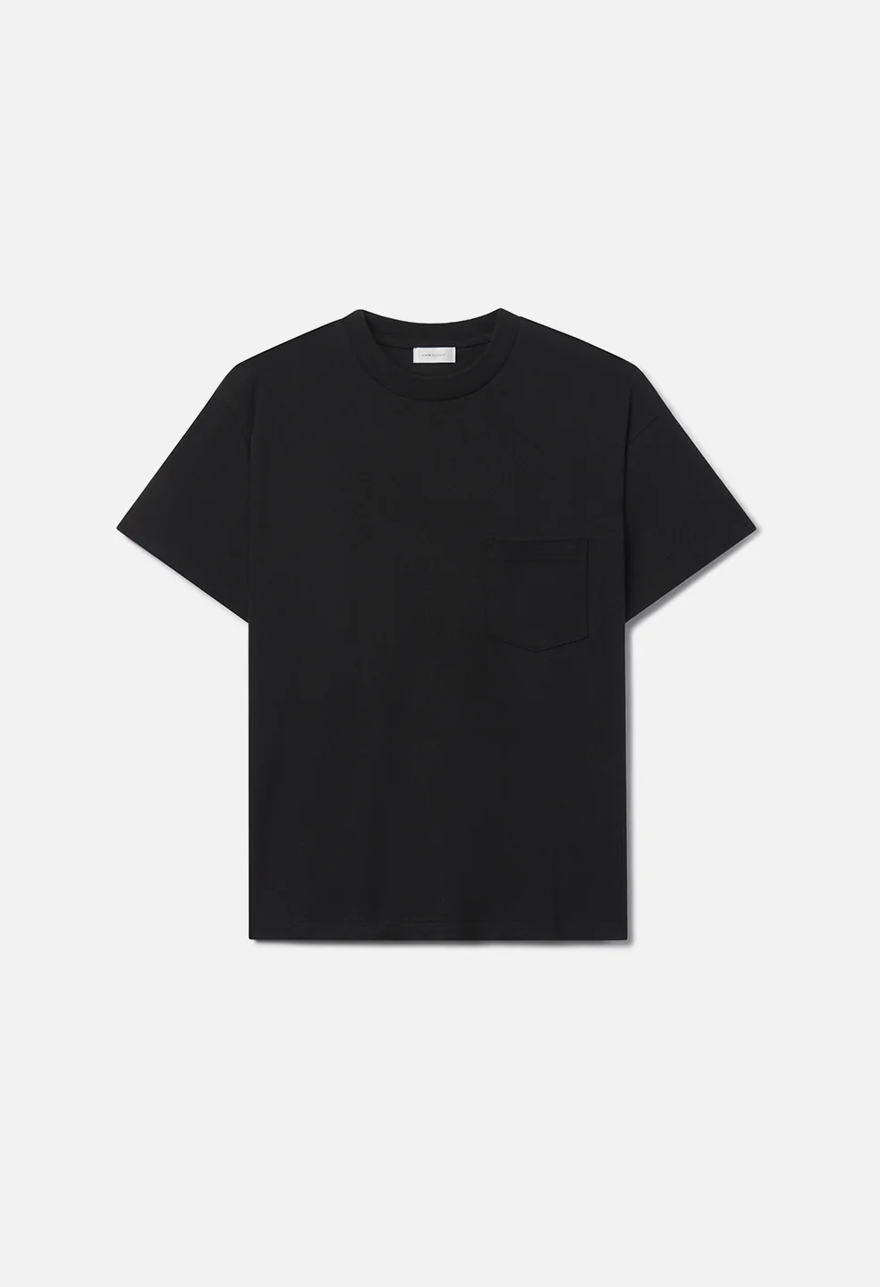 Silk Noil Campus Pocket Tee / Black