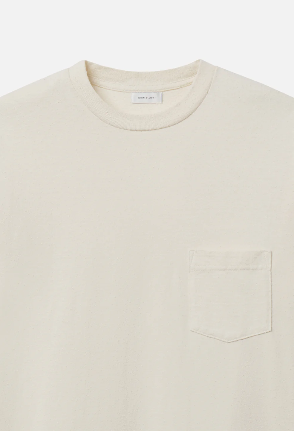 Silk Noil Campus Pocket Tee / Salt - Image 3