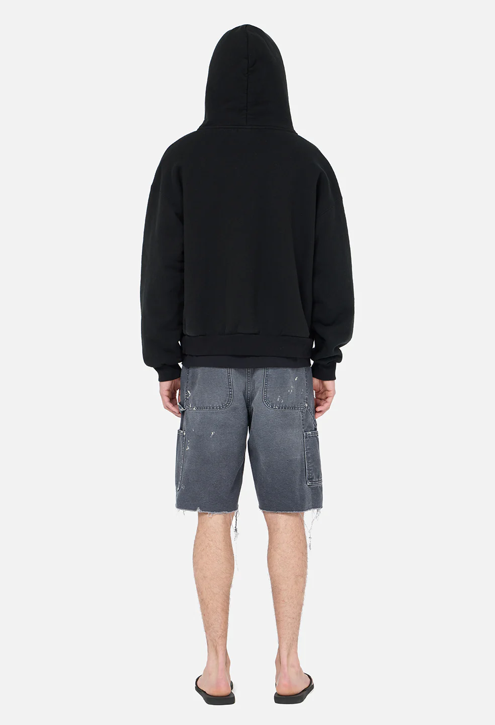 Silk Noil Full-Zip / Black - Image 6