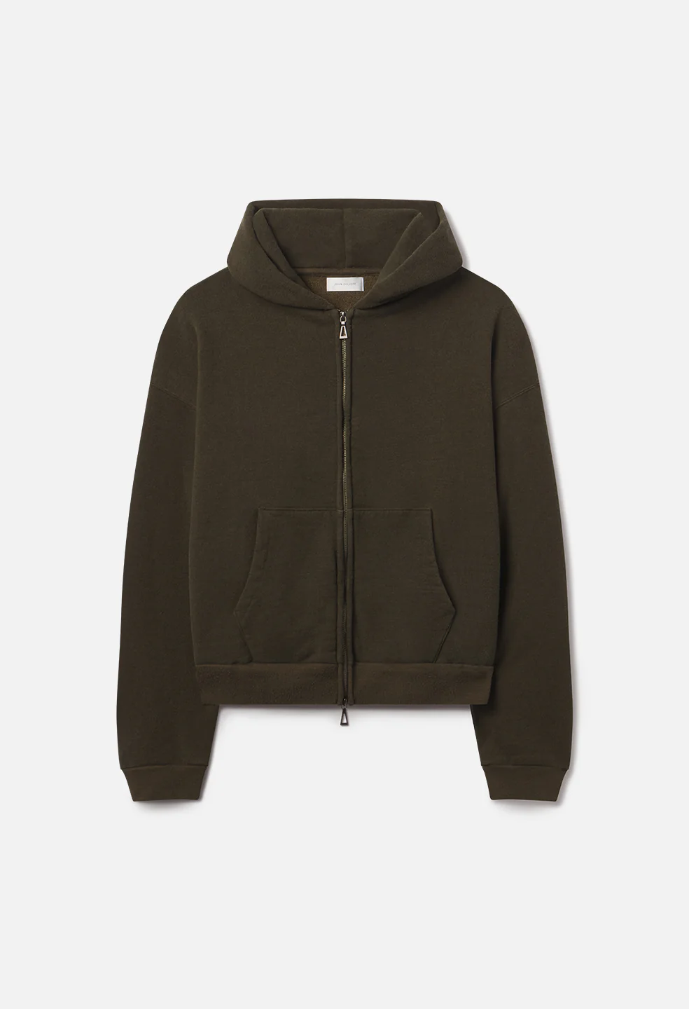 Silk Noil Full-Zip / Olive