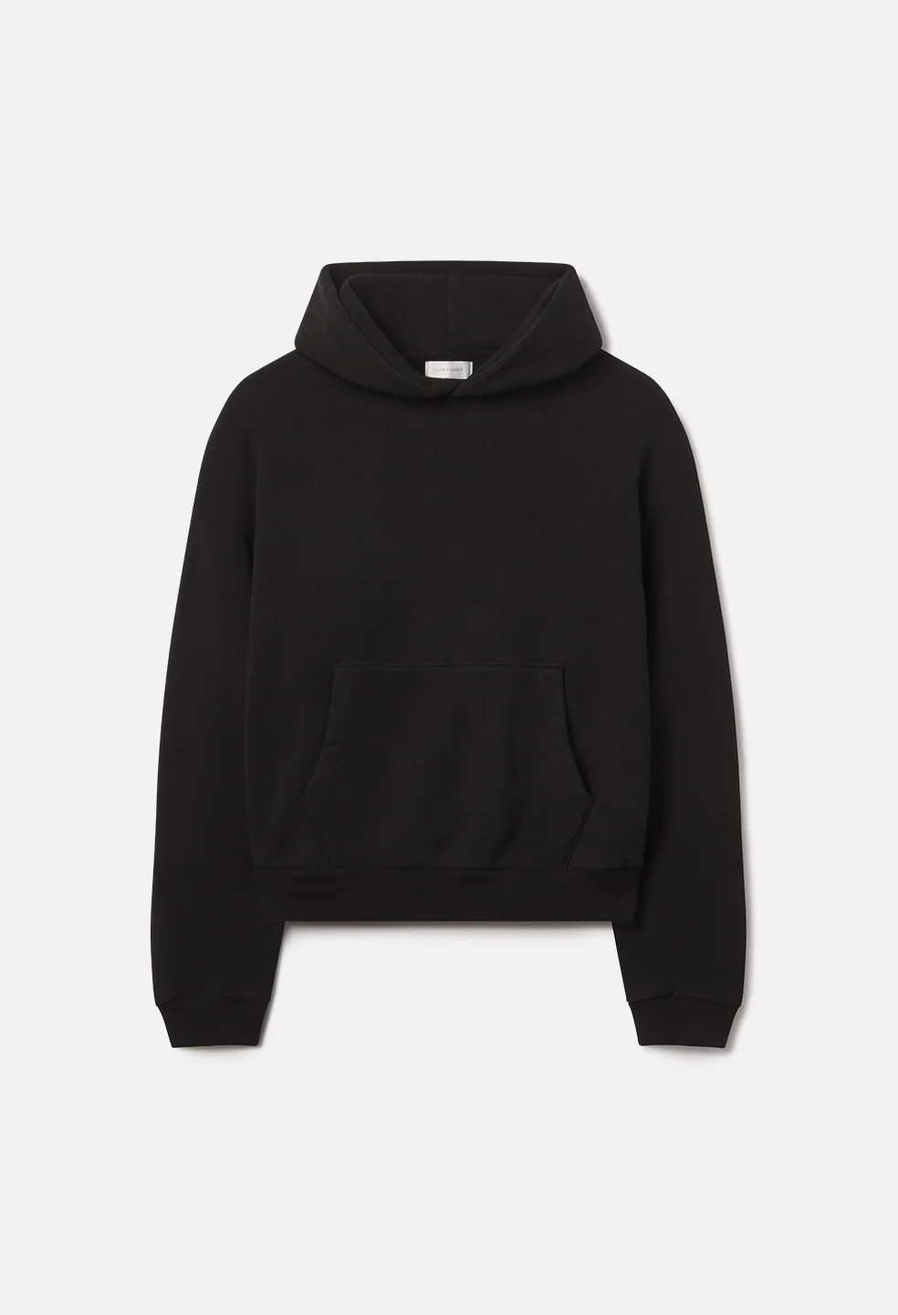 Silk Noil Hoodie / Black