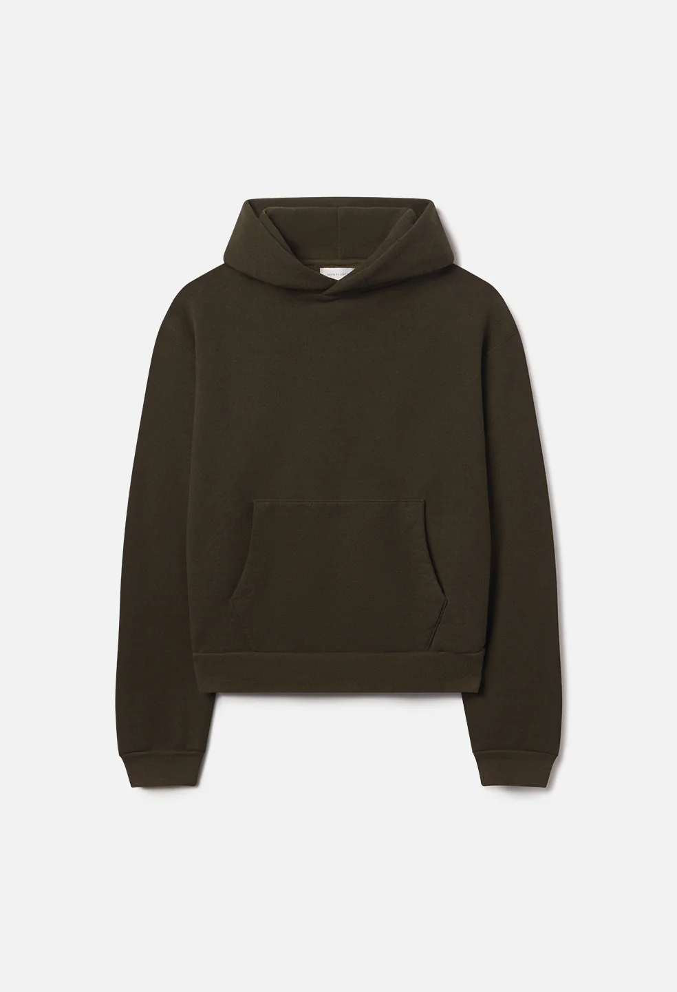 Silk Noil Hoodie / Olive