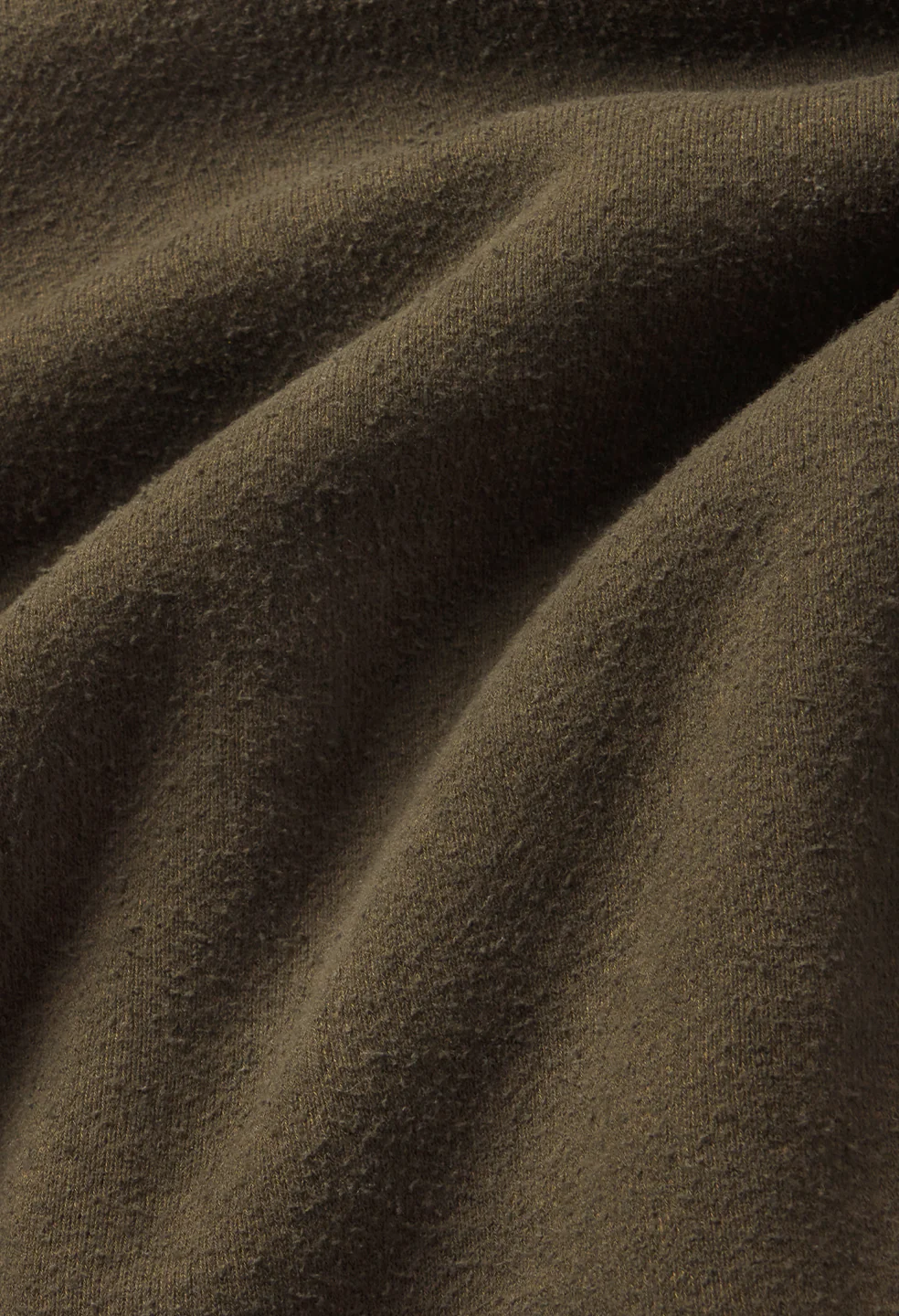 Silk Noil Hoodie / Olive - Image 2