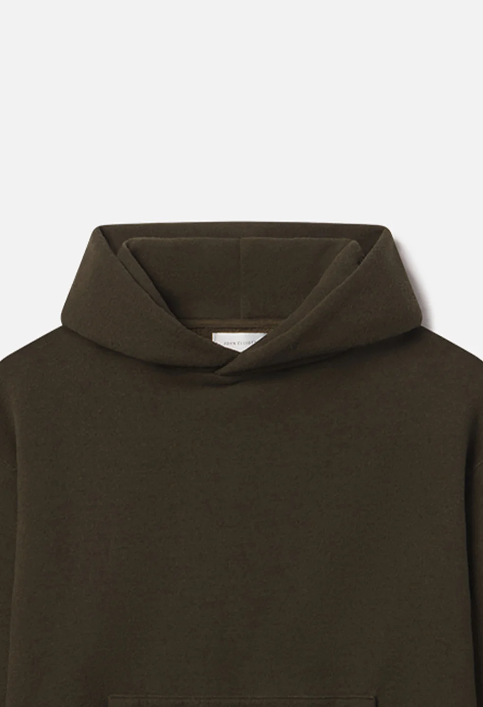 Silk Noil Hoodie / Olive - Image 3