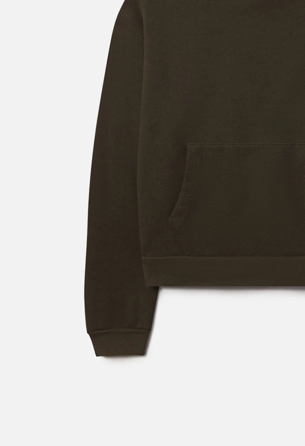 Silk Noil Hoodie / Olive - Image 4