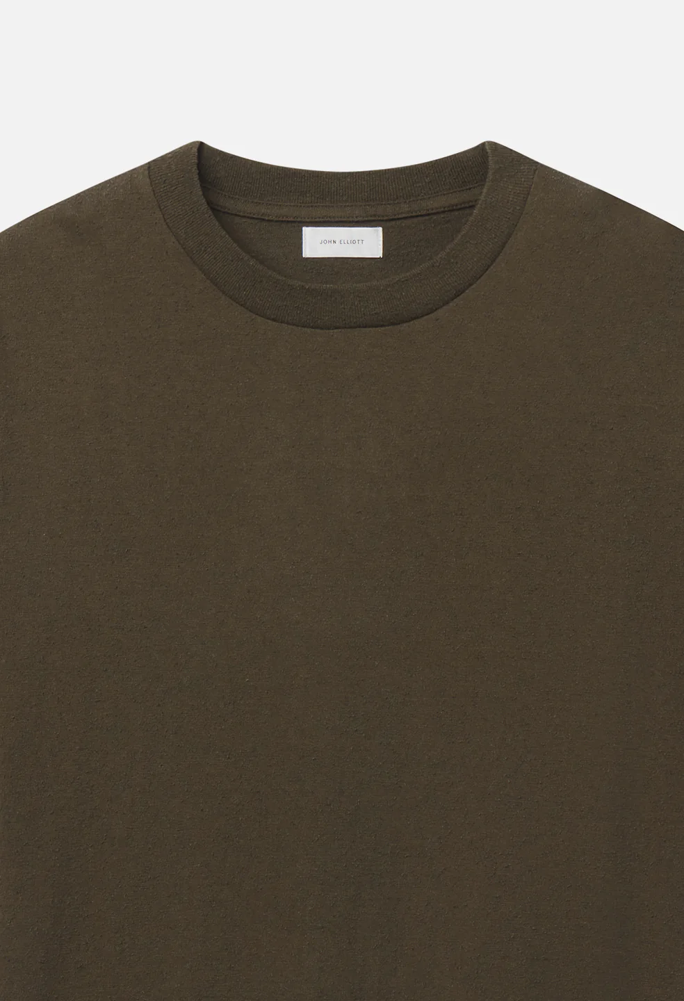 Silk Noil Riviera Cropped Tee / Olive - Image 3