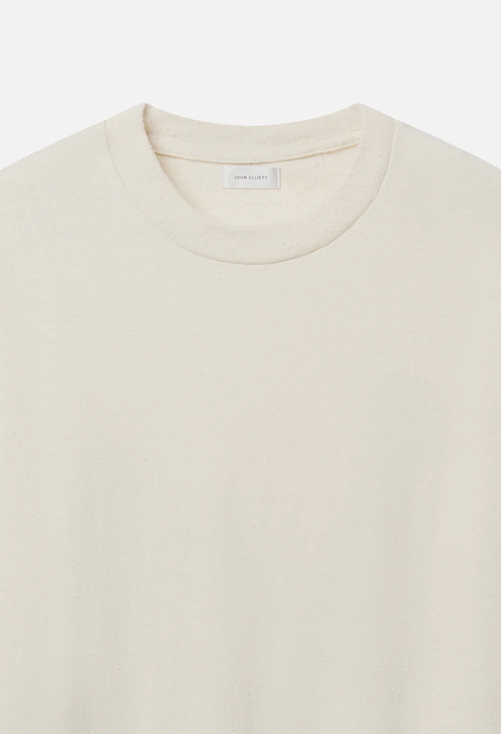 Silk Noil Riviera Cropped Tee / Salt - Image 3