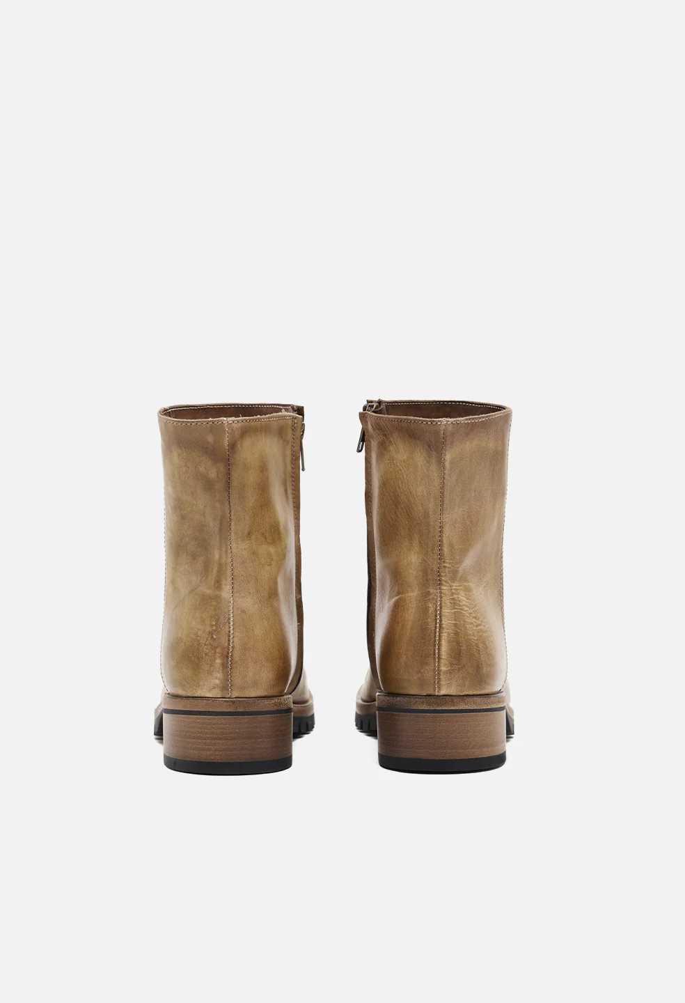 Square Toe Boot / Taupe - Image 4