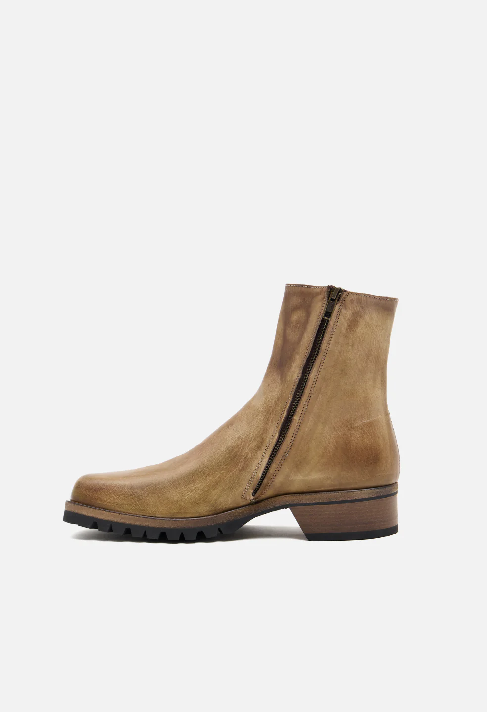 Square Toe Boot / Taupe - Image 5