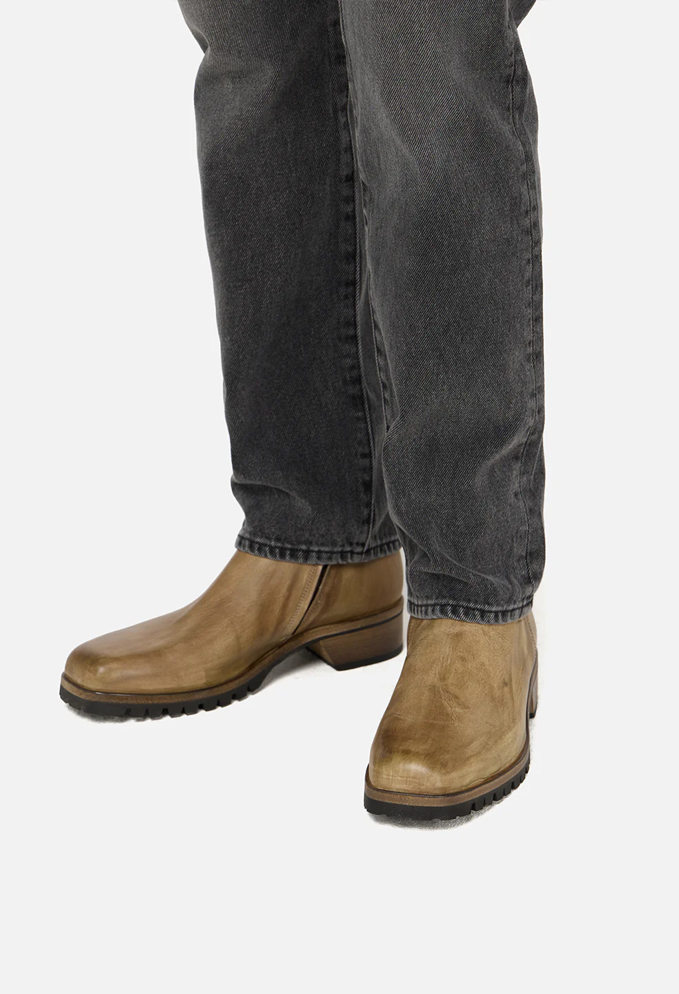 Square Toe Boot / Taupe - Image 7