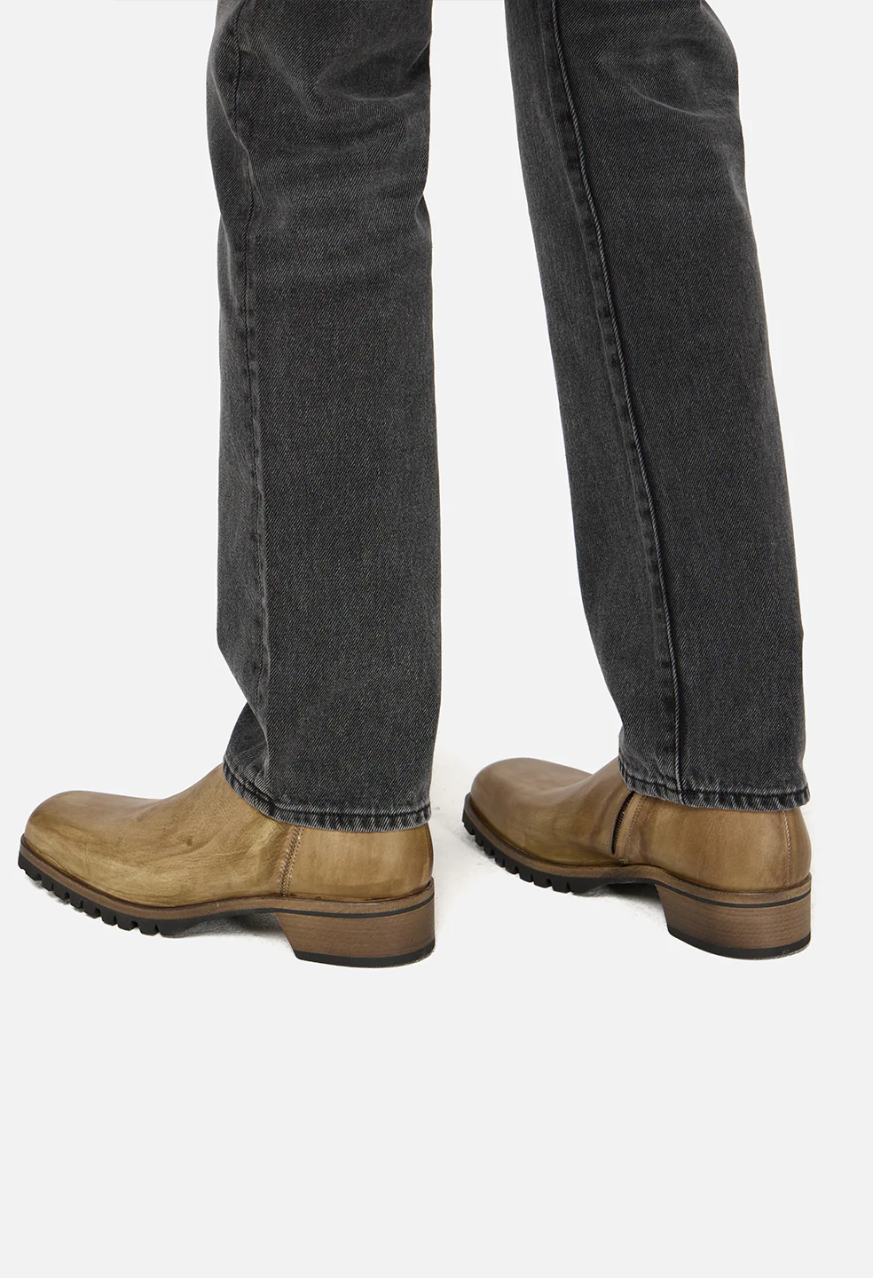 Square Toe Boot / Taupe - Image 8