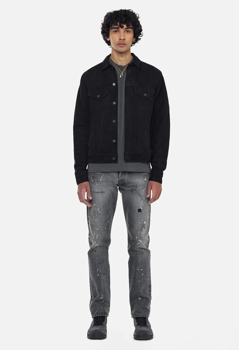Suede Thumper Jacket Type III / Black - Image 4