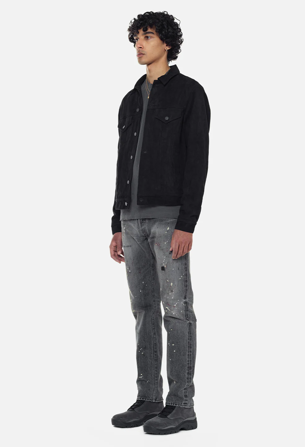 Suede Thumper Jacket Type III / Black - Image 5