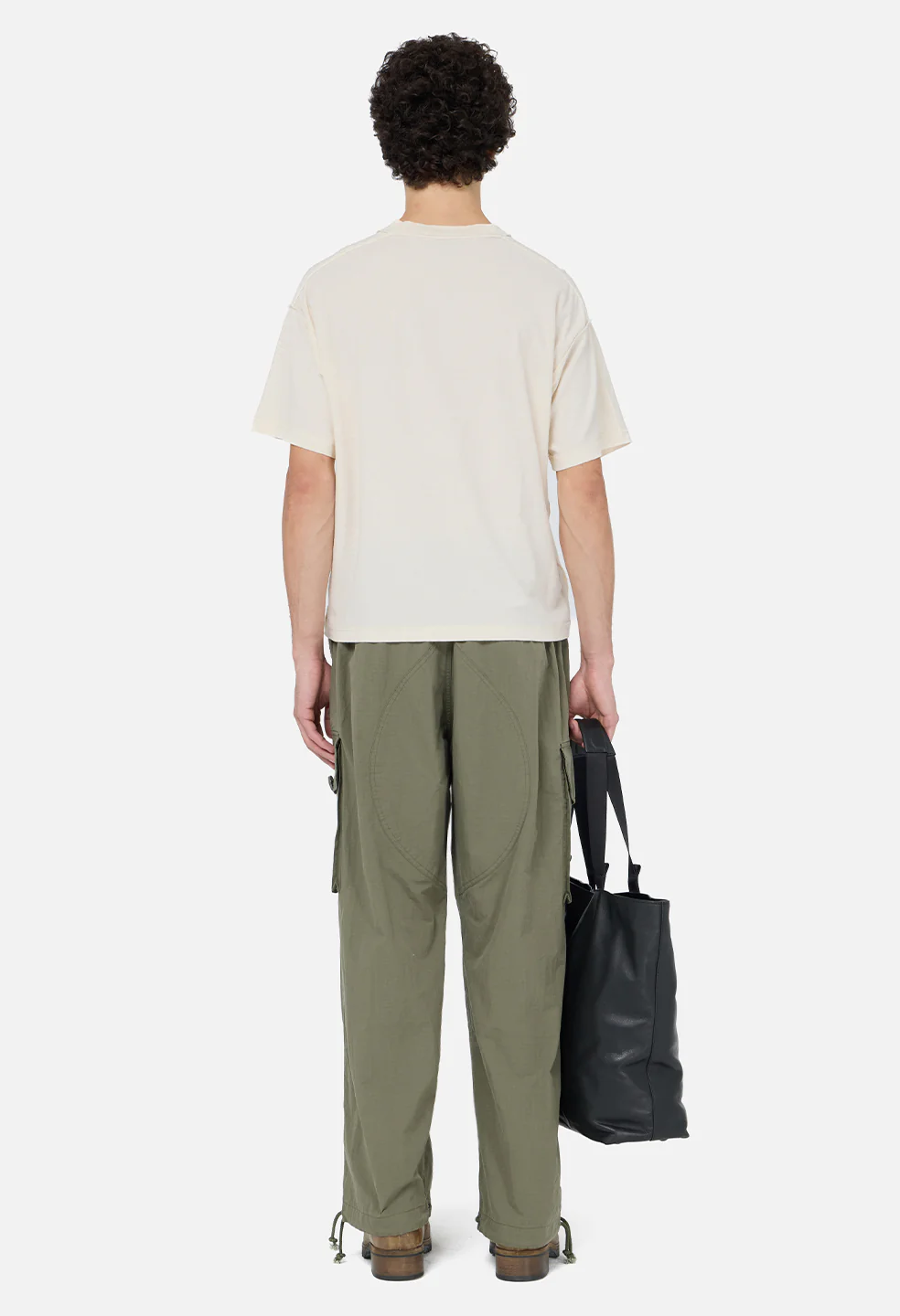 Summer Reversed Cropped Tee / Washed Salt - Image 5