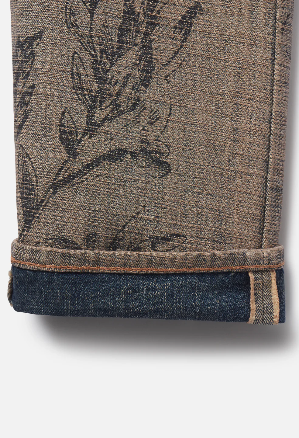 The Daze Selvedge / Reversed Indigo Floral - Image 6
