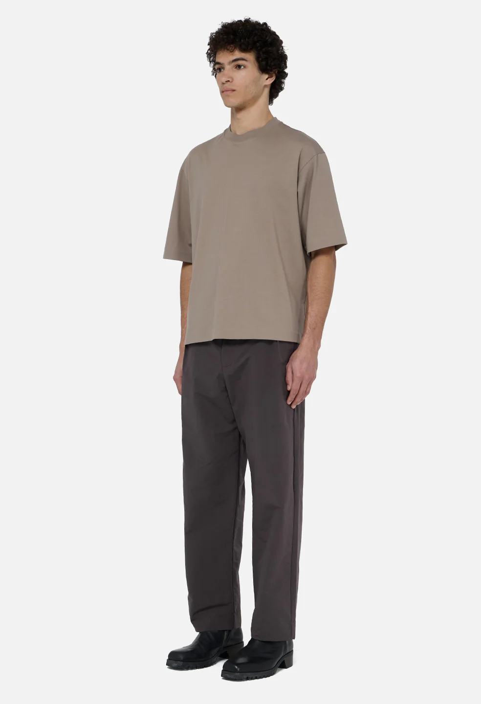 Vero Brushed Nylon Lounge Pant / Charcoal - Image 4
