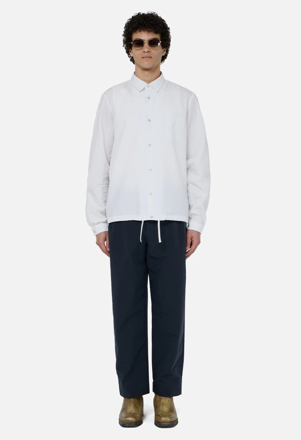 Vero Brushed Nylon Lounge Pant / Dark Navy - Image 3