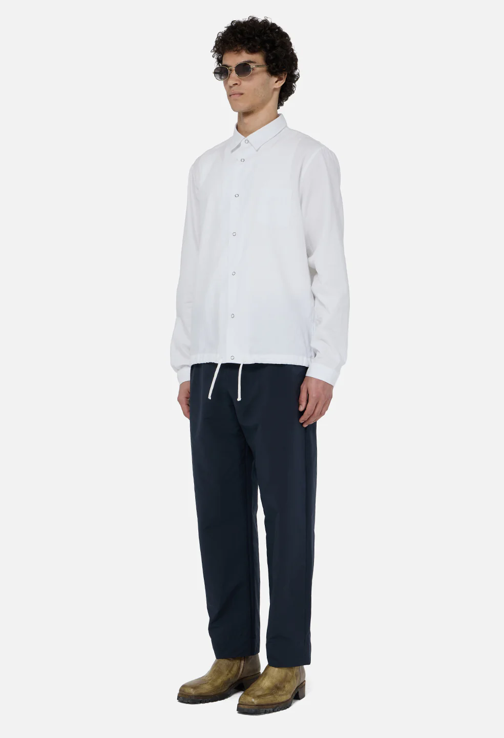 Vero Brushed Nylon Lounge Pant / Dark Navy - Image 4