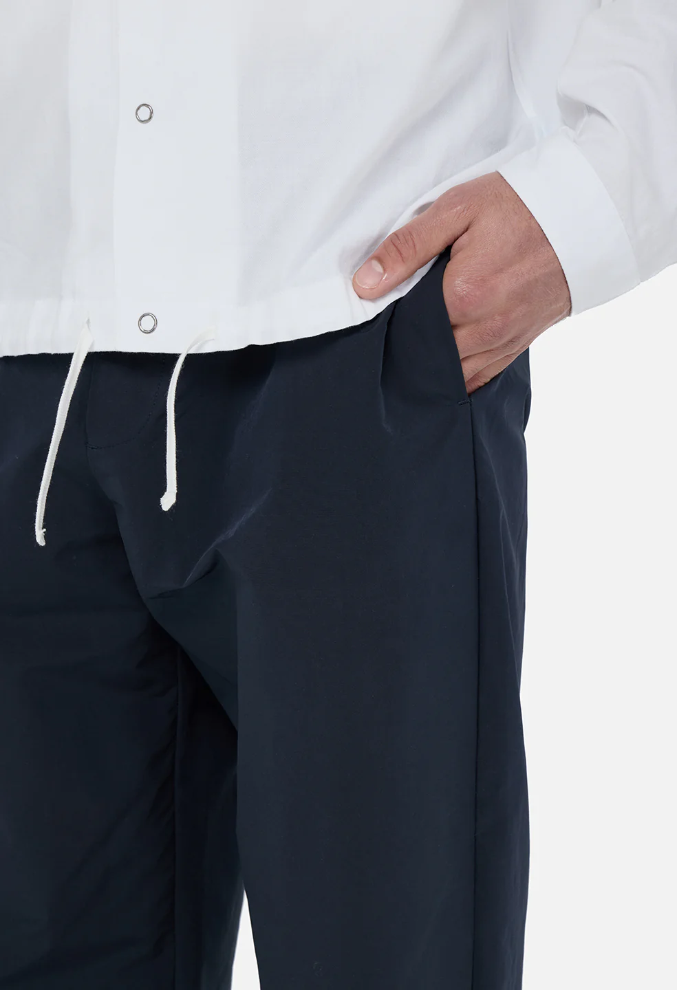 Vero Brushed Nylon Lounge Pant / Dark Navy - Image 6
